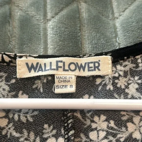 Wallflower Mini Dress Small Micro Ditsy Floral 90s Y2K Babydoll Dark Fairy Goth - Picture 7 of 11